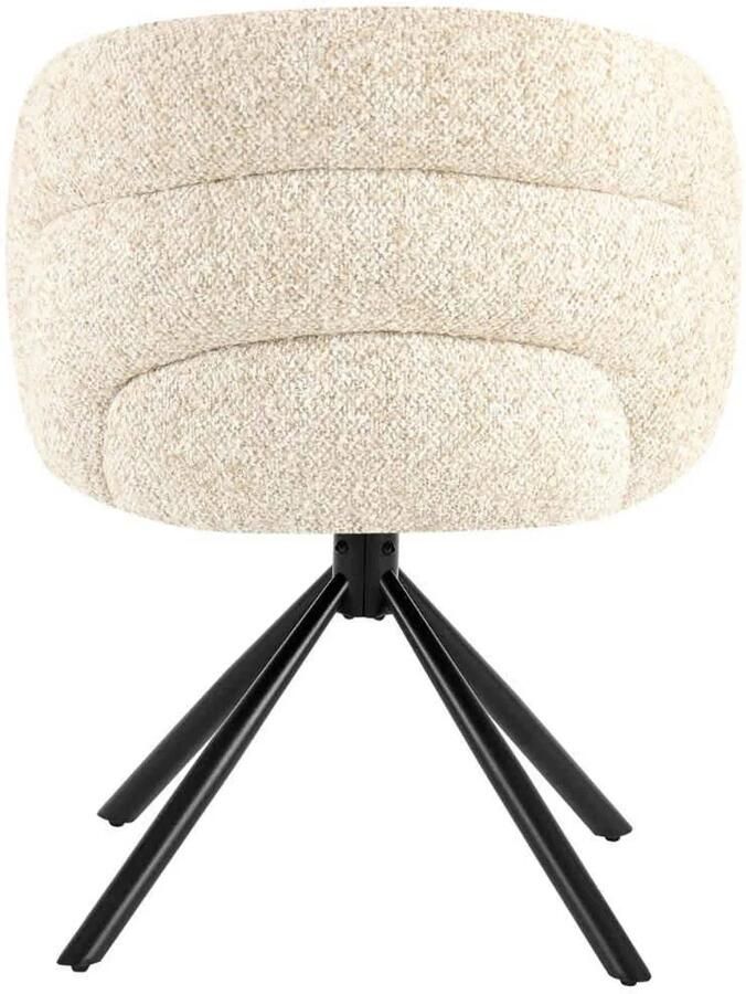 Giga Meubel Eetkamerstoel Emilia Beige Draaibaar Set van 2