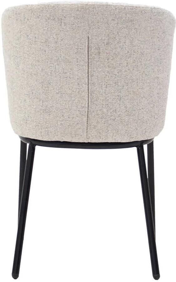 Giga Meubel Frits Eetkamerstoel Stof Beige Zithoogte 47cm Set van 2 - Foto 4
