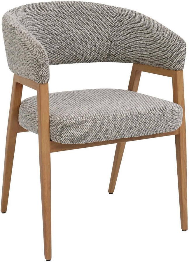 DÉJA Living Eetkamerstoel Fureso Taupe Naturel Set van 2