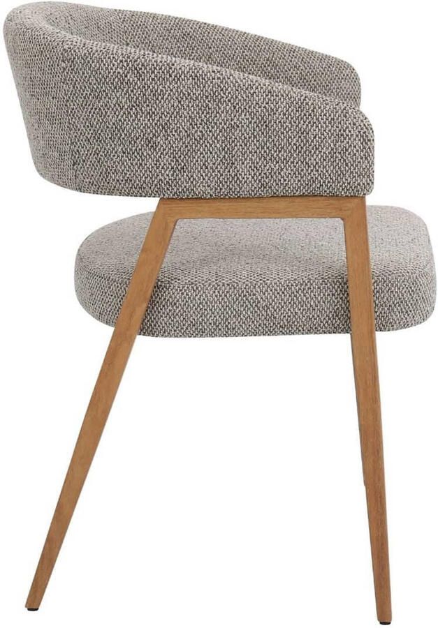 DÉJA Living Eetkamerstoel Fureso Taupe Naturel Set van 2 - Foto 3