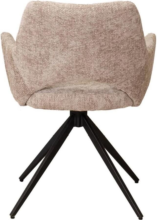 Giga Meubel Eetkamerstoel Beige Stof Draaibaar Zithoogte 49cm Josh - Foto 2