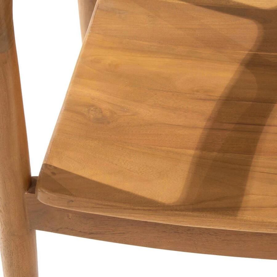 DÉJA Living Eetkamerstoel Lasse Naturel Hout Set van 2 - Foto 3