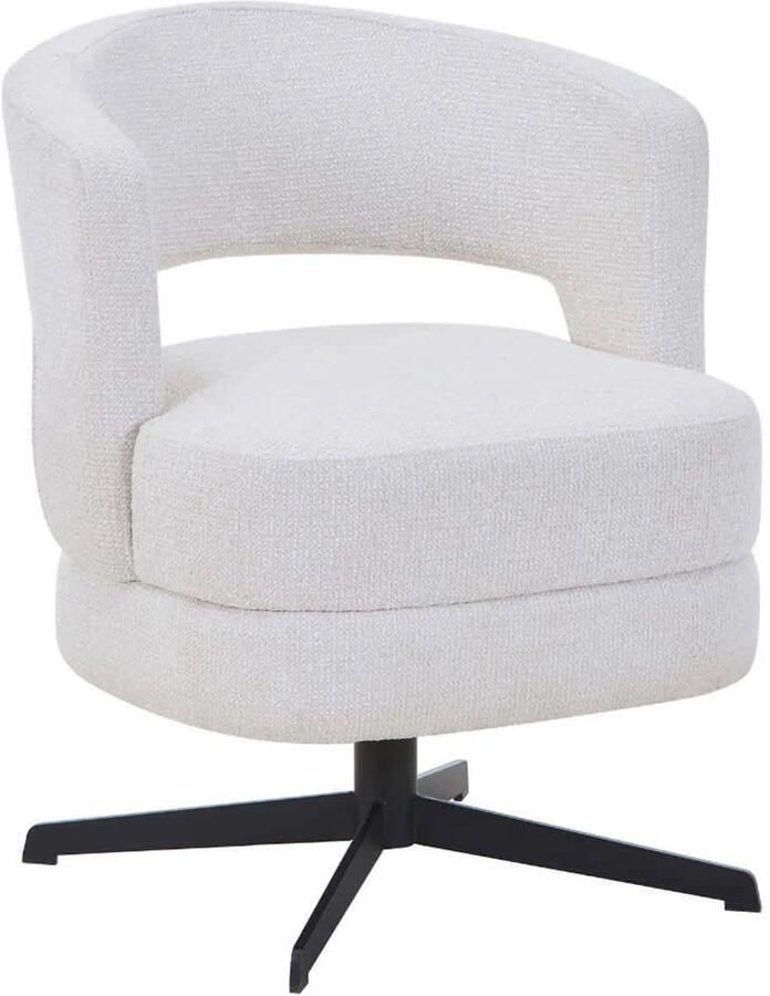 DÉJA Living Eetkamerstoel Lave Beige Draaibaar Set van 2
