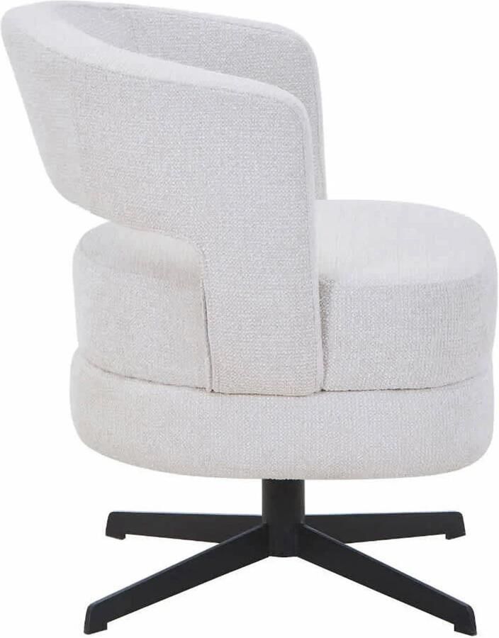 DÉJA Living Eetkamerstoel Lave Beige Draaibaar Set van 2 - Foto 2