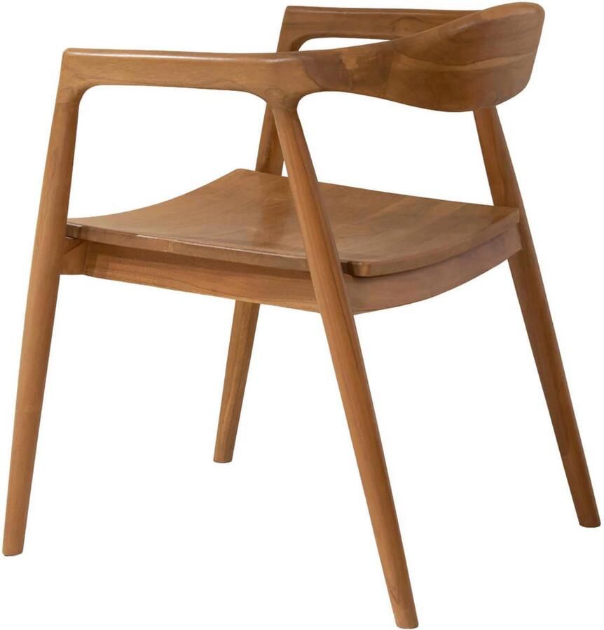 DÉJA Living Eetkamerstoel Liva Teakhout Naturel Set van 2 - Foto 2