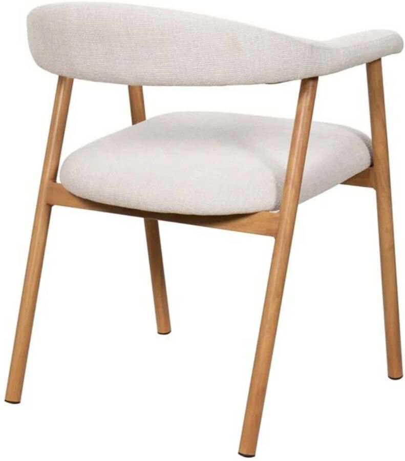 Giga Meubel Eetkamerstoel Mila Beige Naturel Zithoogte 48cm (set van 2) - Foto 2