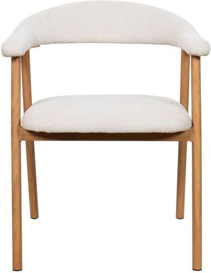 Giga Meubel Eetkamerstoel Mila Beige Naturel Zithoogte 48cm (set van 2) - Foto 3