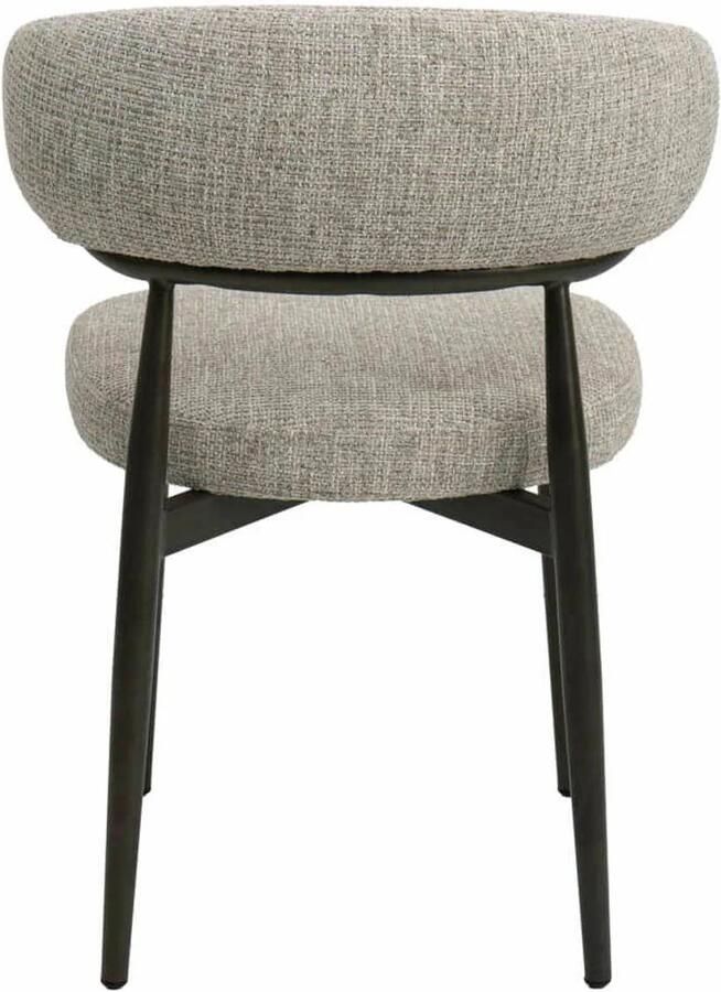 DÉJA Living Eetkamerstoel Milan Beige Brons Stof Set van 2 - Foto 2