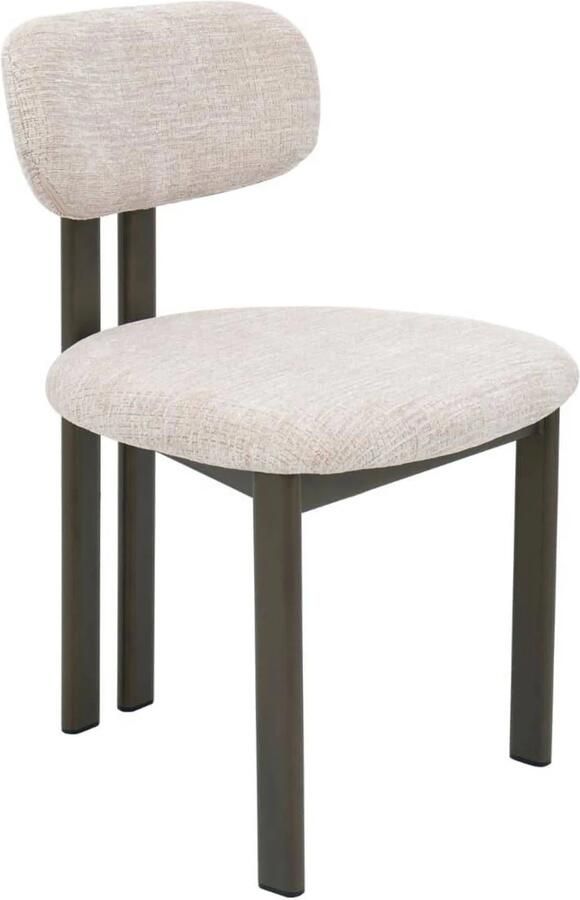 Giga Meubel Eetkamerstoel Noor Beige Brons 51x53x81cm Set van 2 - Foto 2