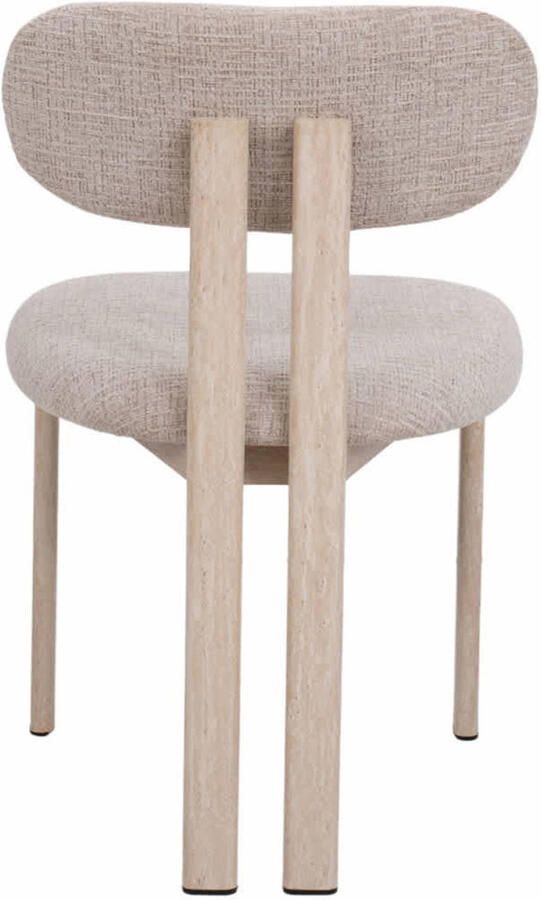 Giga Meubel Eetkamerstoel Noor Beige Travertin Set van 2 - Foto 3