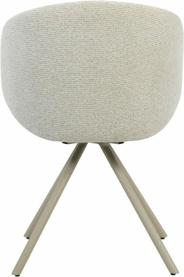 Giga Meubel Eetkamerstoel Sueca Beige Stof Draaibaar (set van 2) - Foto 3