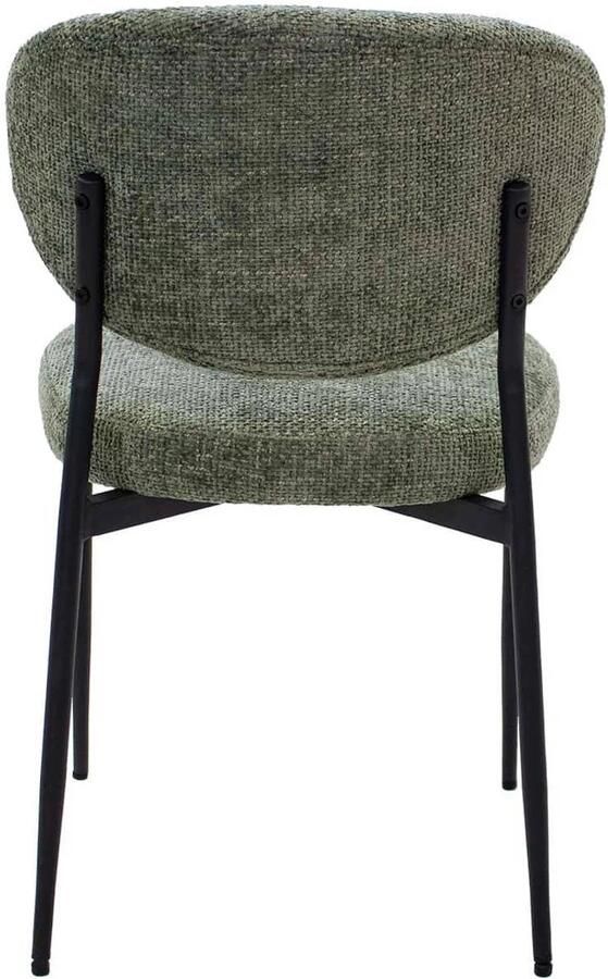 Giga Meubel Eetkamerstoel Stof Groen Zithoogte 49cm 57x48x80cm Vajèn - Foto 4