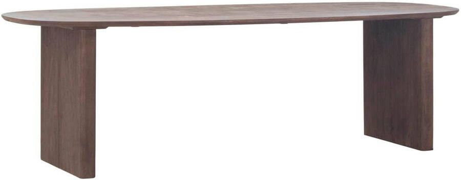 Giga Meubel Eettafel Aya Deens Ovaal 250cm Donkerbruin Mangohout - Foto 2