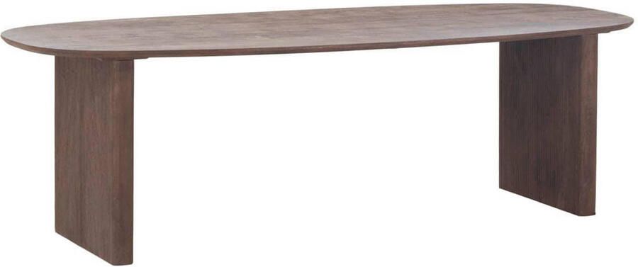 Giga Meubel Eettafel Aya Deens Ovaal 250cm Donkerbruin Mangohout - Foto 5