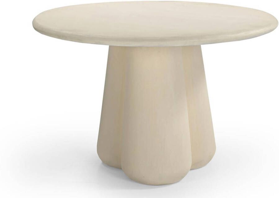 Giga Meubel Eettafel Beige Rond Ø120cm Beton Ciré Tafel Boaz - Foto 4