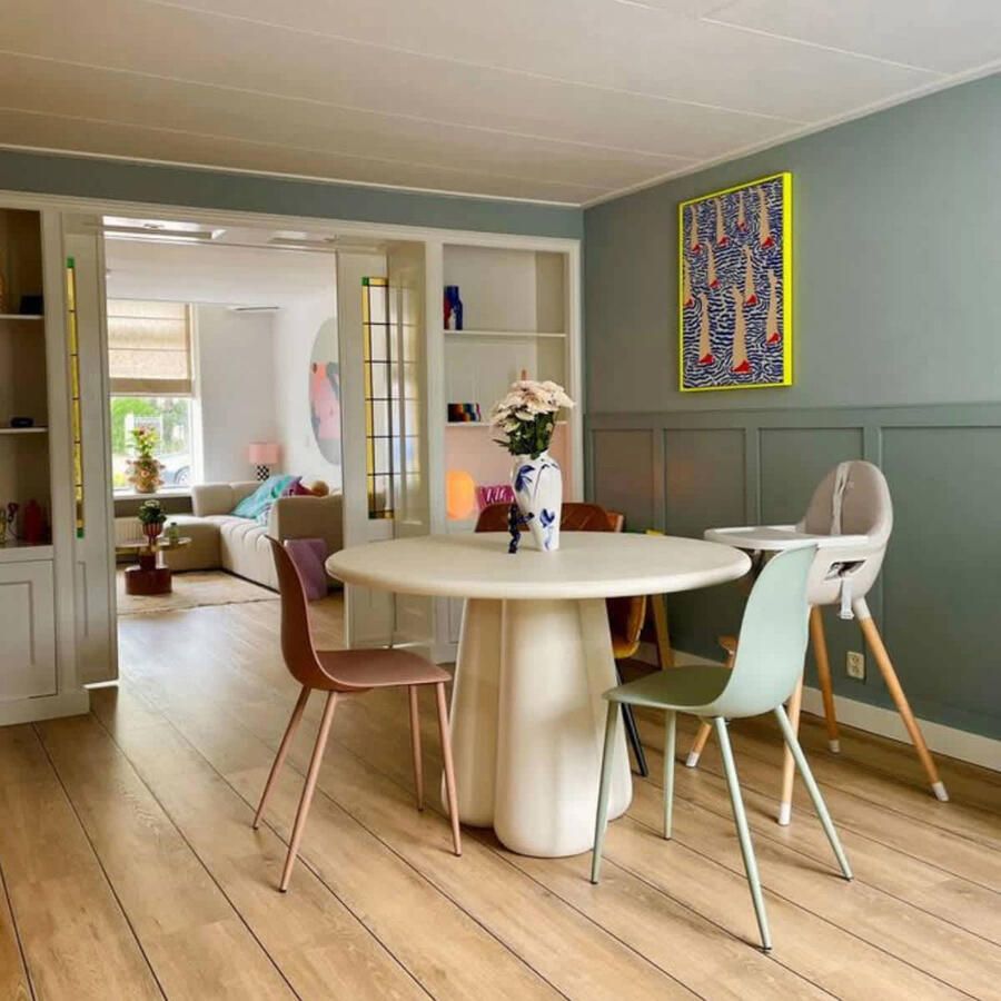 Giga Meubel Eettafel Beige Rond Ø120cm Beton Ciré Tafel Boaz - Foto 3