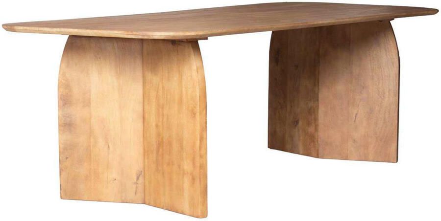 Giga Meubel Eettafel Dalarna Deens Ovaal Naturel Hout 240x100x76cm - Foto 3