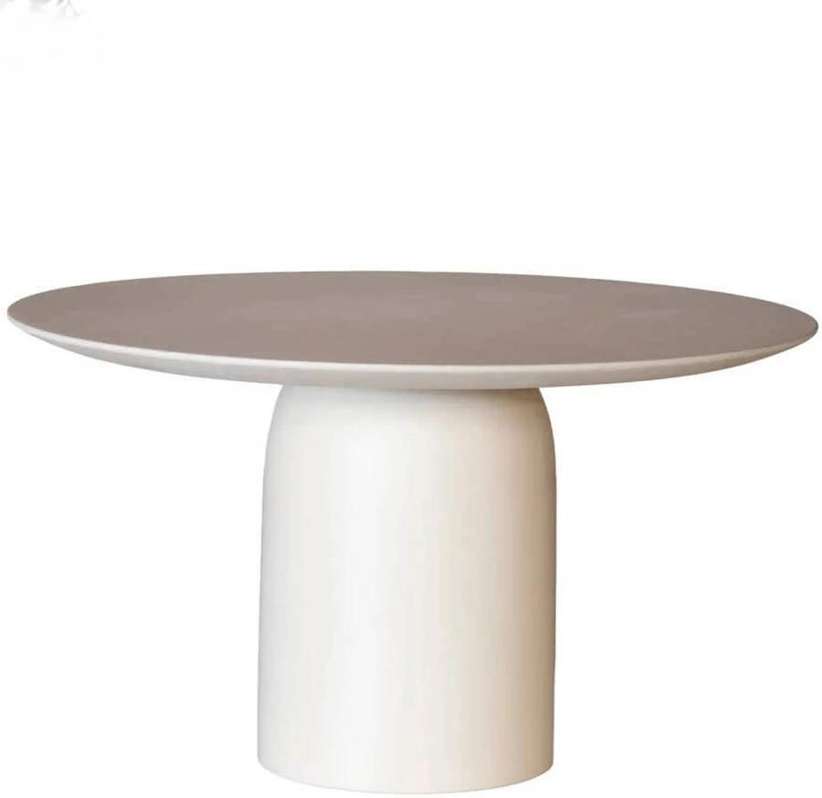 DÉJA Living Eettafel Dalarö Rond Beige Eco Composiet 130cm - Foto 3