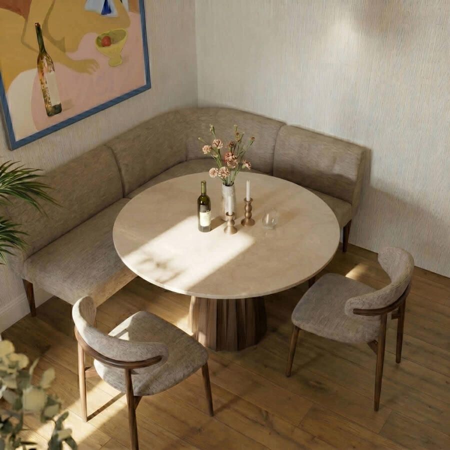 Giga Meubel Eettafel Faiza Marmer Rond Ø120cm - Foto 4