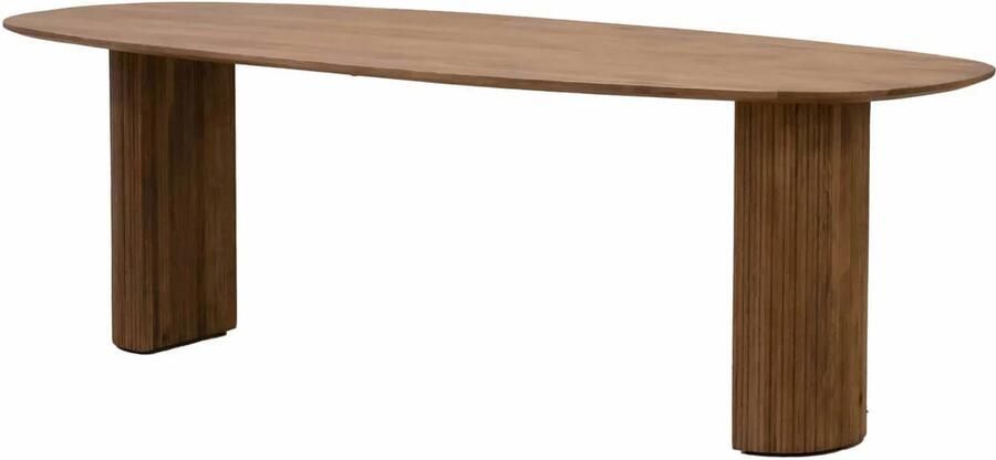 Giga Meubel Eettafel Deens Ovaal 200cm Bruin Mangohout Feline - Foto 2