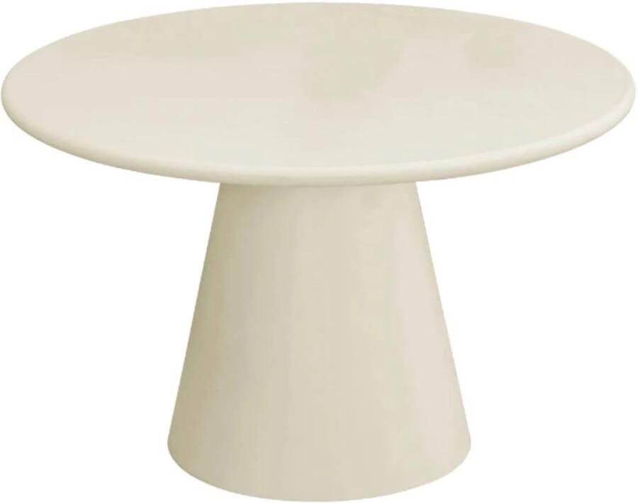 Giga Meubel Eettafel Rond Beige 120cm Beton Ciré Fenna