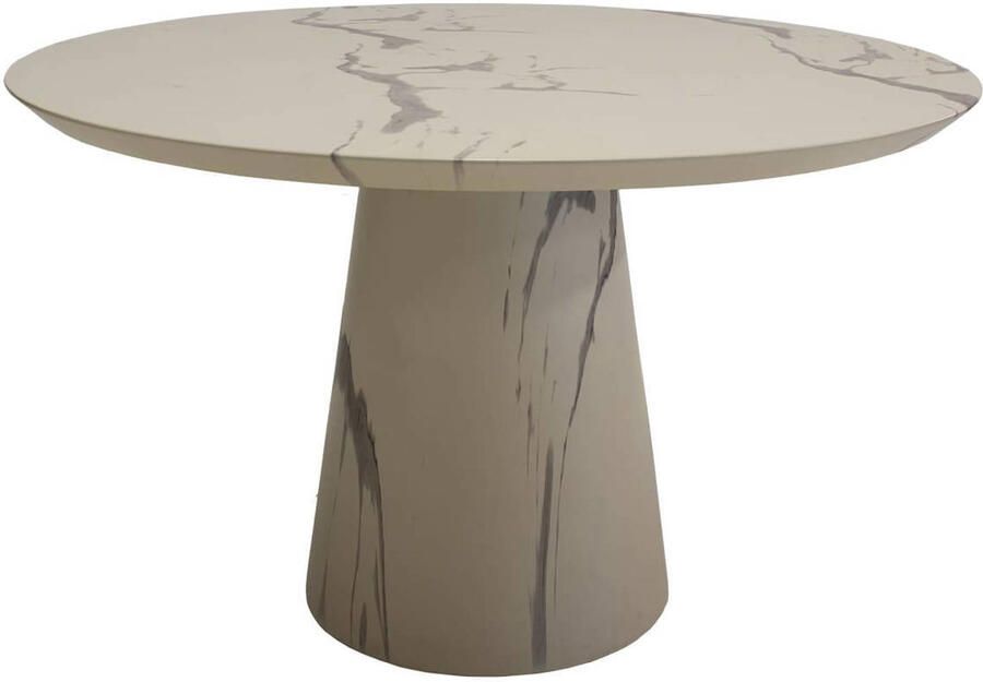 DÉJA Living Eettafel Flen Rond Marmerlook 120x120x76cm