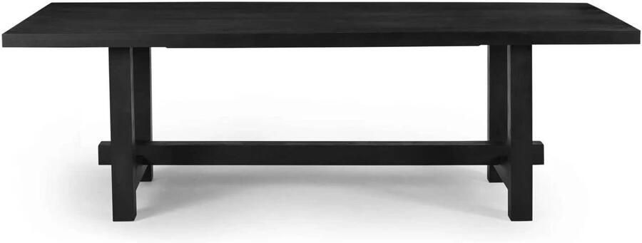 Giga Meubel Eettafel Zwart 240cm Mangohout Industrieel Eettafel Frans - Foto 6