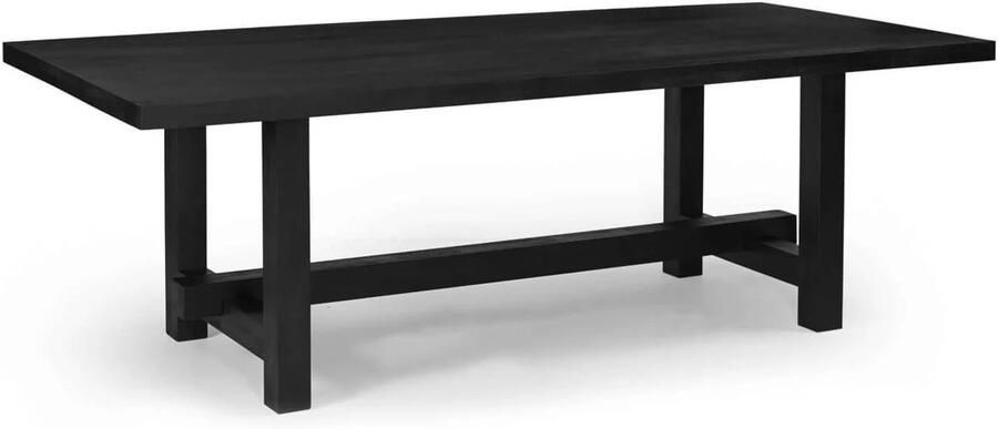 Giga Meubel Eettafel Zwart 240cm Mangohout Industrieel Eettafel Frans - Foto 10