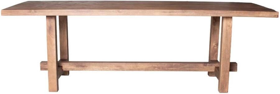 Giga Meubel Eettafel Frans Rechthoek Donkerbruin Hout 300x100x76cm - Foto 3