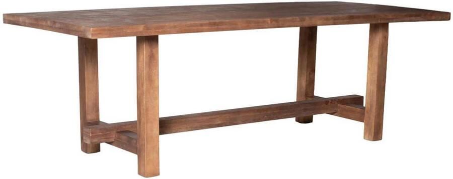 Giga Meubel Eettafel Frans Rechthoek Donkerbruin Hout 240x100x76cm - Foto 3