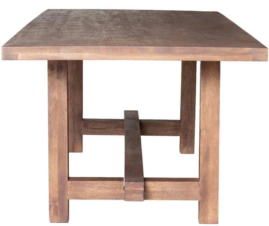 Giga Meubel Eettafel Frans Rechthoek Donkerbruin Hout 300x100x76cm