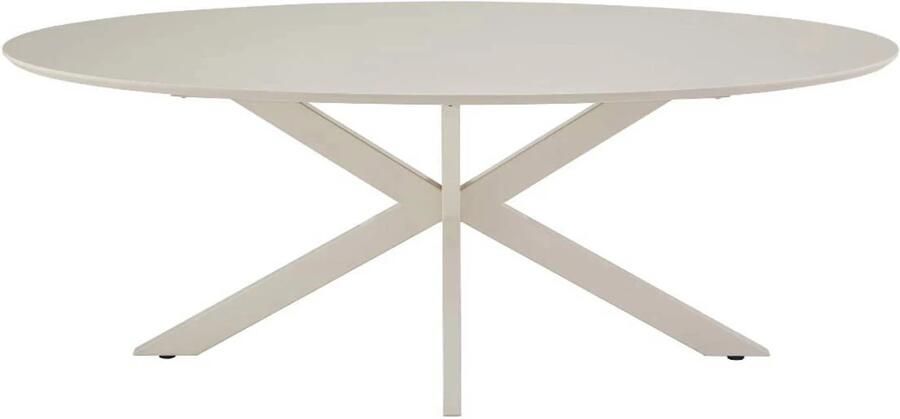 Déja Living DÉJA Living Eettafel Gimo Ovaal Beige HPL 200x100x76cm