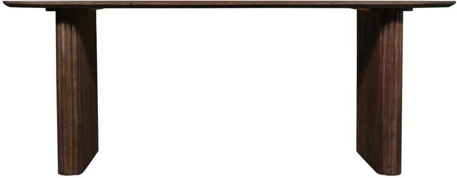 Giga Meubel Eettafel Juro 200x100x76cm Donkerbruin Mangohout - Foto 4