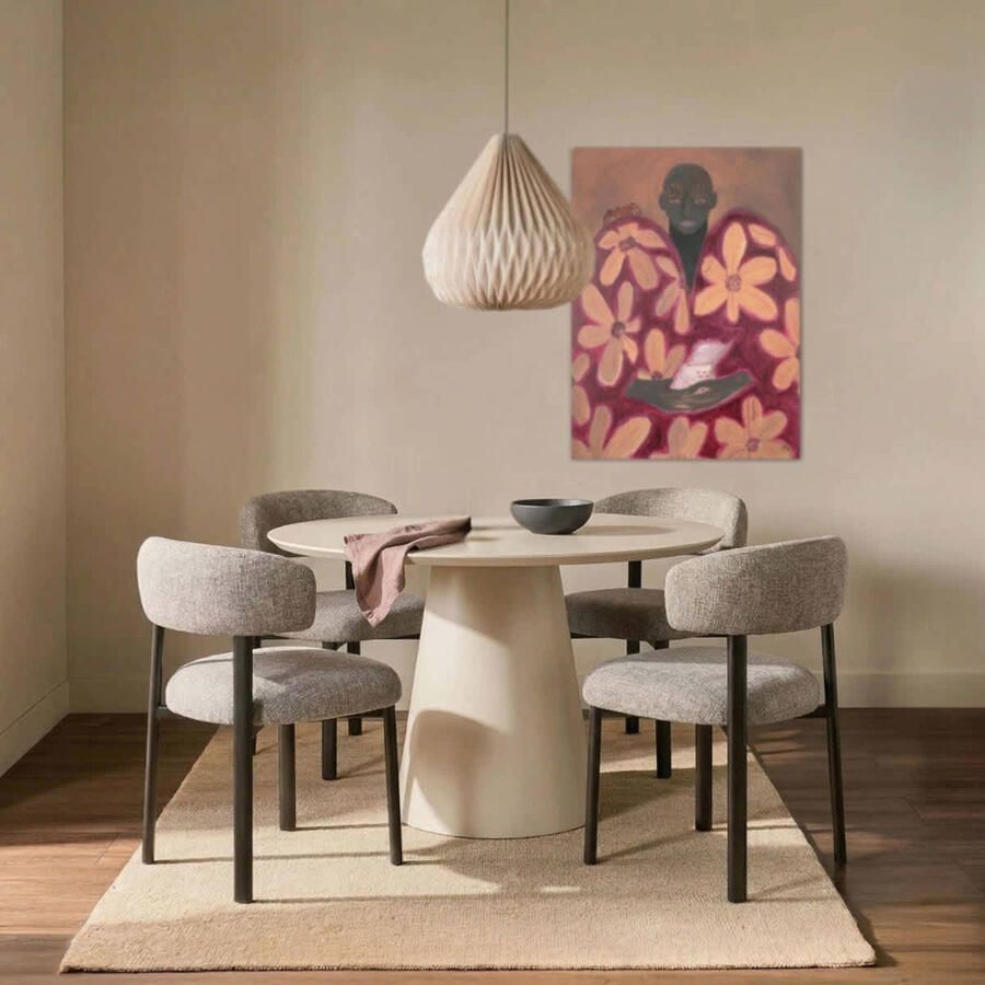 Déja Living DÉJA Living Eettafel Kalix Rond Beige 120x120x77cm - Foto 3