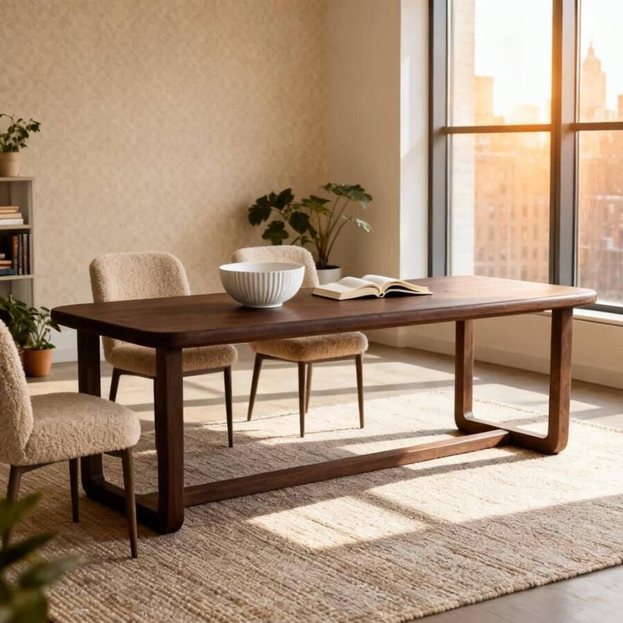 DÉJA Living Eettafel Loja Rechthoek Donkerbruin Mangohout 200x90x76cm - Foto 2
