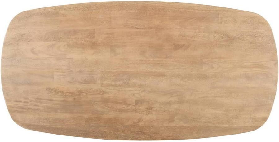 Giga Meubel Eettafel Majada Deens Ovaal Naturel Mangohout 200x100x76cm - Foto 3