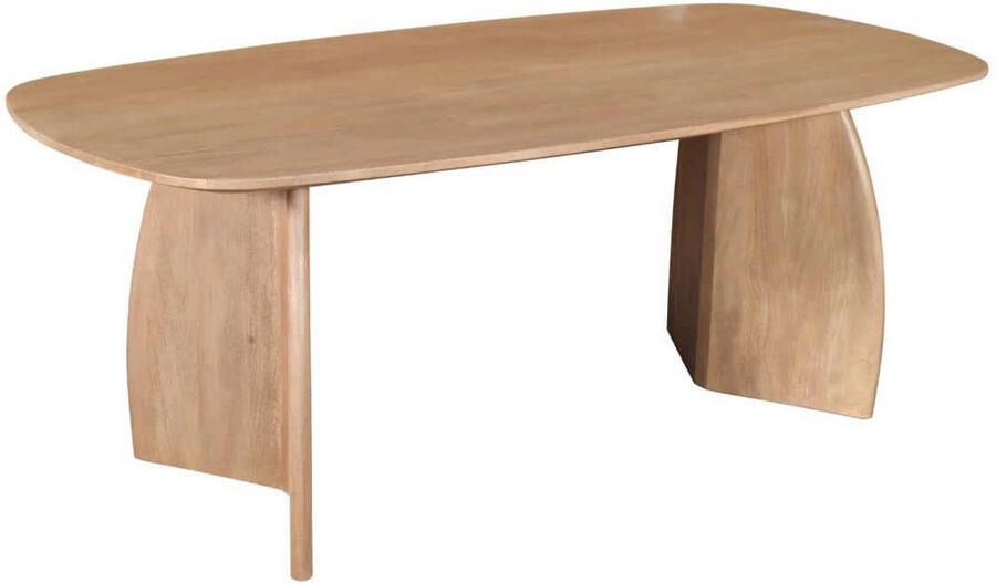 Giga Meubel Eettafel Majada Deens Ovaal Naturel Mangohout 300x100x76cm