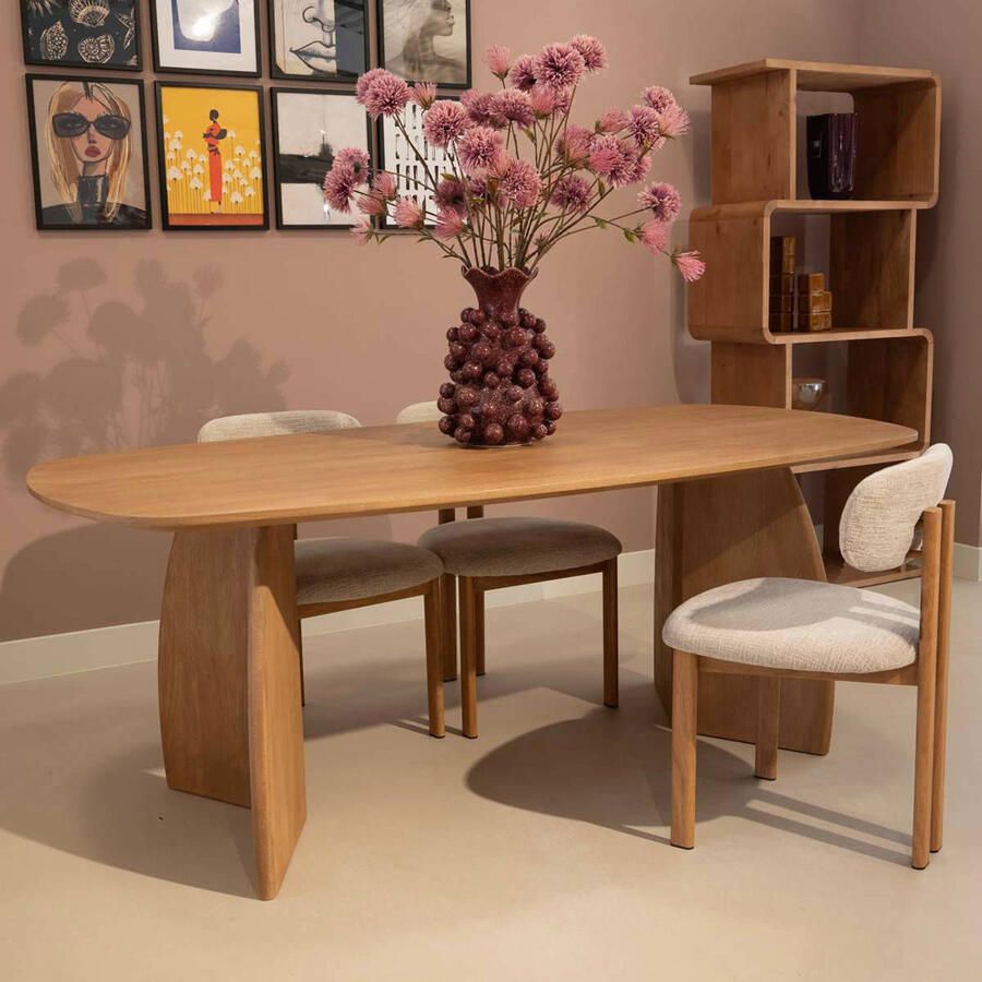 DÉJA Living Eettafel Majada Deens Ovaal Naturel Mangohout 300x100x76cm - Foto 2