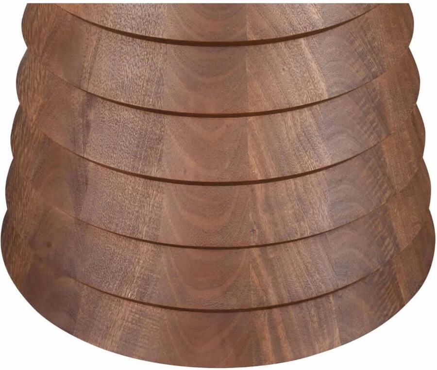 DÉJA Living Eettafel Marín Rond Donkerbruin Mangohout 130x130x76cm - Foto 3