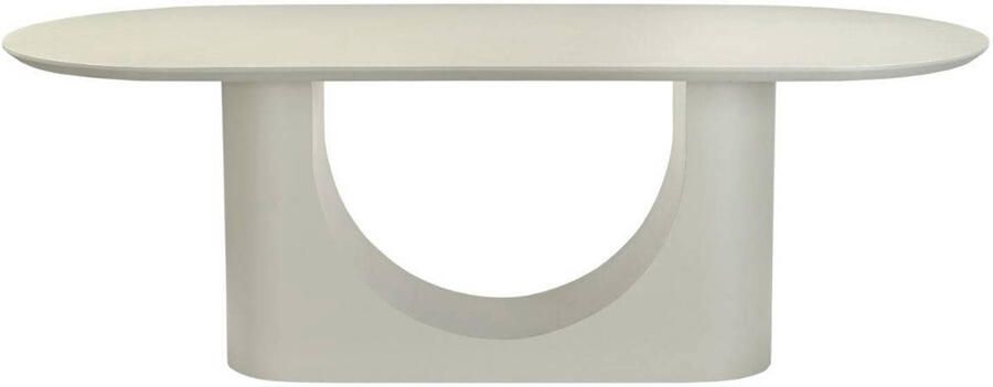 DÉJA Living Eettafel Motala Ovaal Off White Betonlook 180x100x76cm