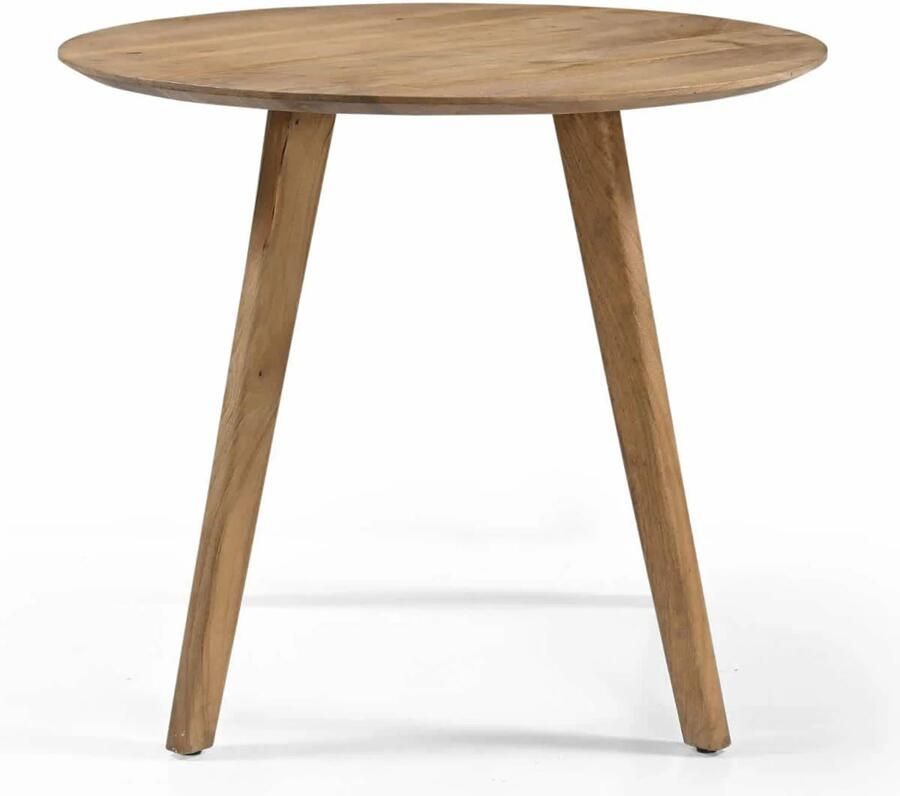 Giga Meubel Eettafel Oslo Rond Mangohout Naturel 90x90x76cm - Foto 4