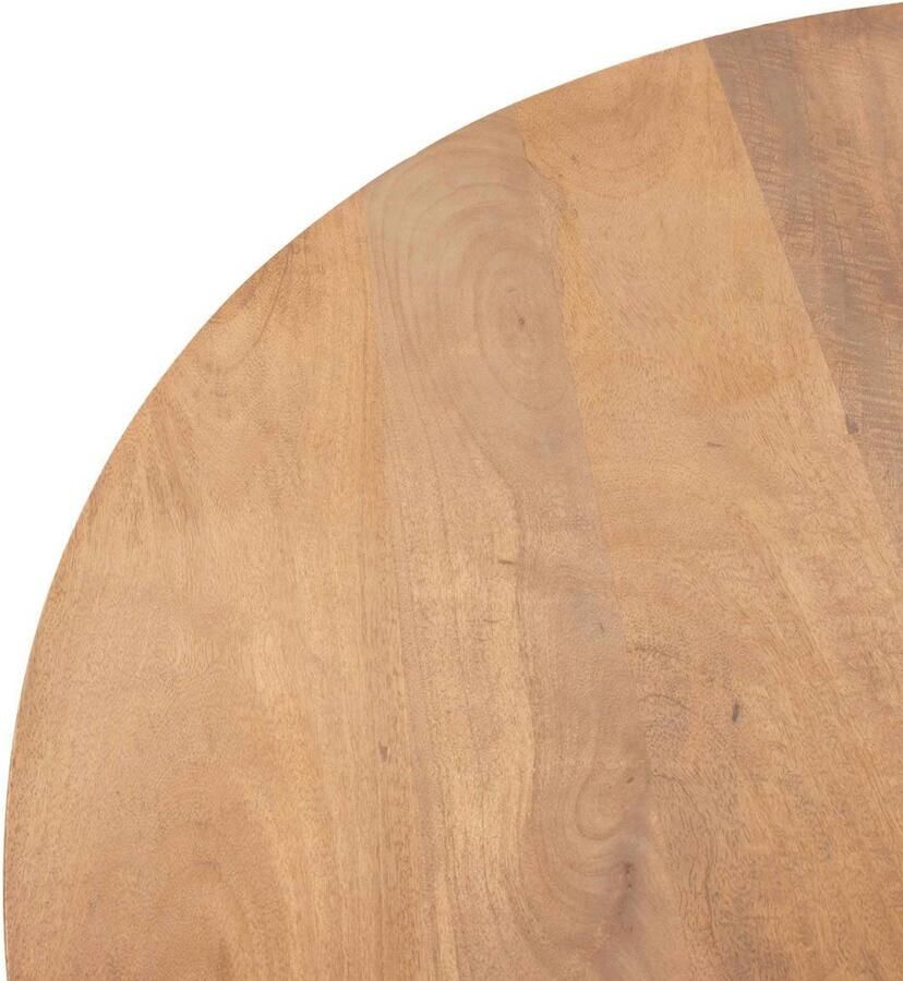 Giga Meubel Eettafel Salvador Naturel Hout 130x130x76cm - Foto 3