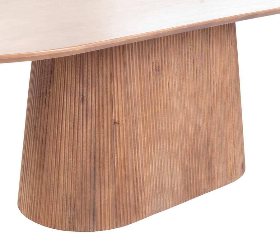 Giga Meubel Eettafel Salvador Naturel Hout 160x100x76cm - Foto 3