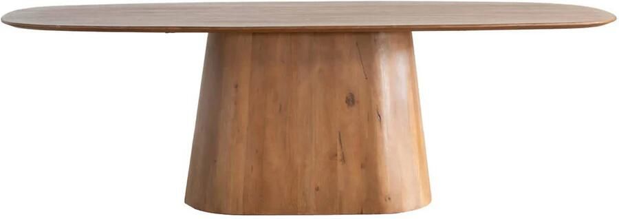 Giga Meubel Eettafel Deens Ovaal Bruin Mangohout 180x100x76cm Stijn - Foto 2