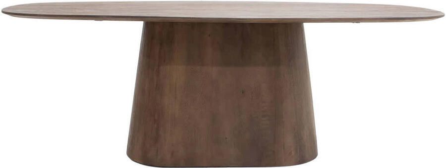 Giga Meubel Eettafel Stijn Deens Ovaal 180cm Mangohout Donkerbruin - Foto 2