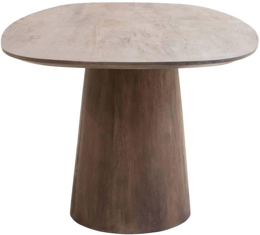 Giga Meubel Eettafel Stijn Deens Ovaal 180cm Mangohout Donkerbruin - Foto 4