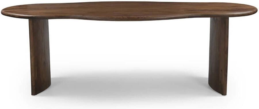 DÉJA Living Eettafel Tornio Organisch Donkerbruin Hout 240x110x76cm