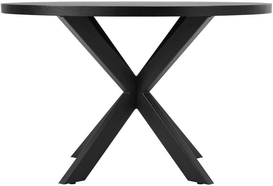 Giga Meubel Eettafel Rond 120cm Zwart 2-4 Personen Vancouver - Foto 5