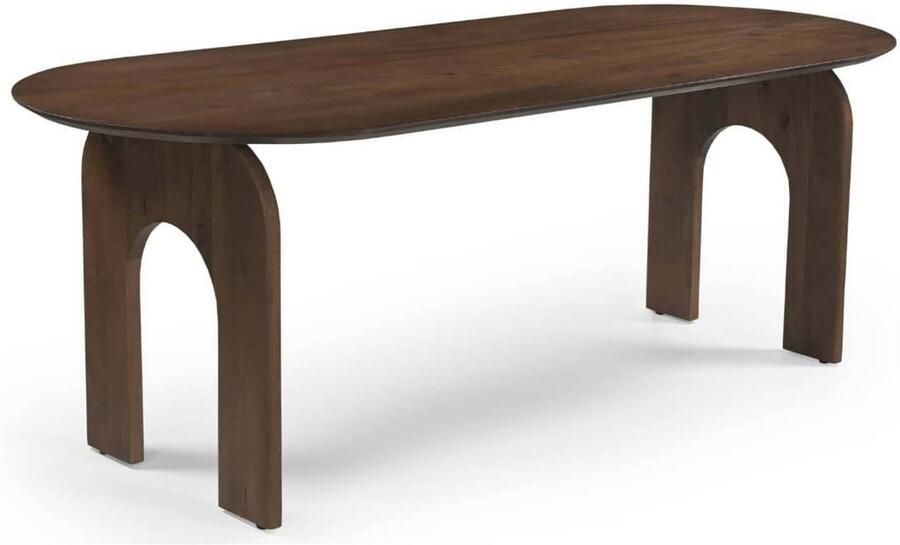 DÉJA Living Eettafel Vantaa Ovaal Donkerbruin Hout 220x90x76cm