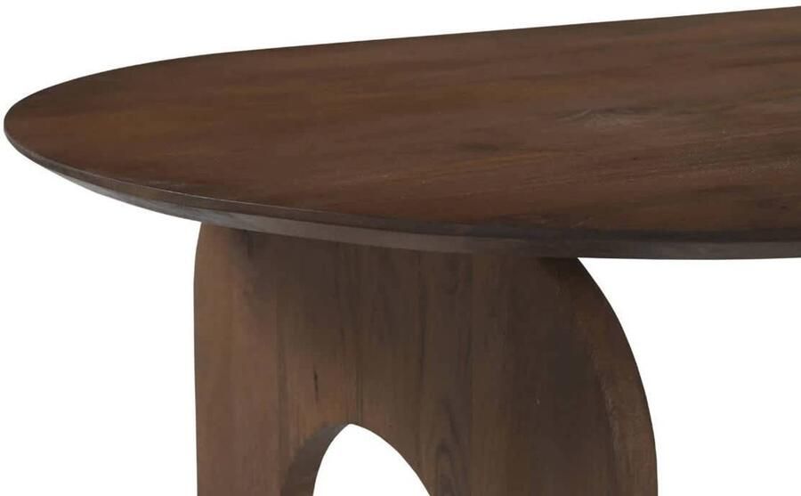 DÉJA Living Eettafel Vantaa Ovaal Donkerbruin Hout 220x90x76cm - Foto 2